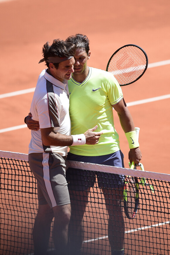 Rafael Nadal remporte sa demi finale face à Roger Federer lors des internationaux de France de Tennis de Roland Garros 2019 à Paris le 7 juin 2019. © JB Autissier / Panoramic / Bestimage 