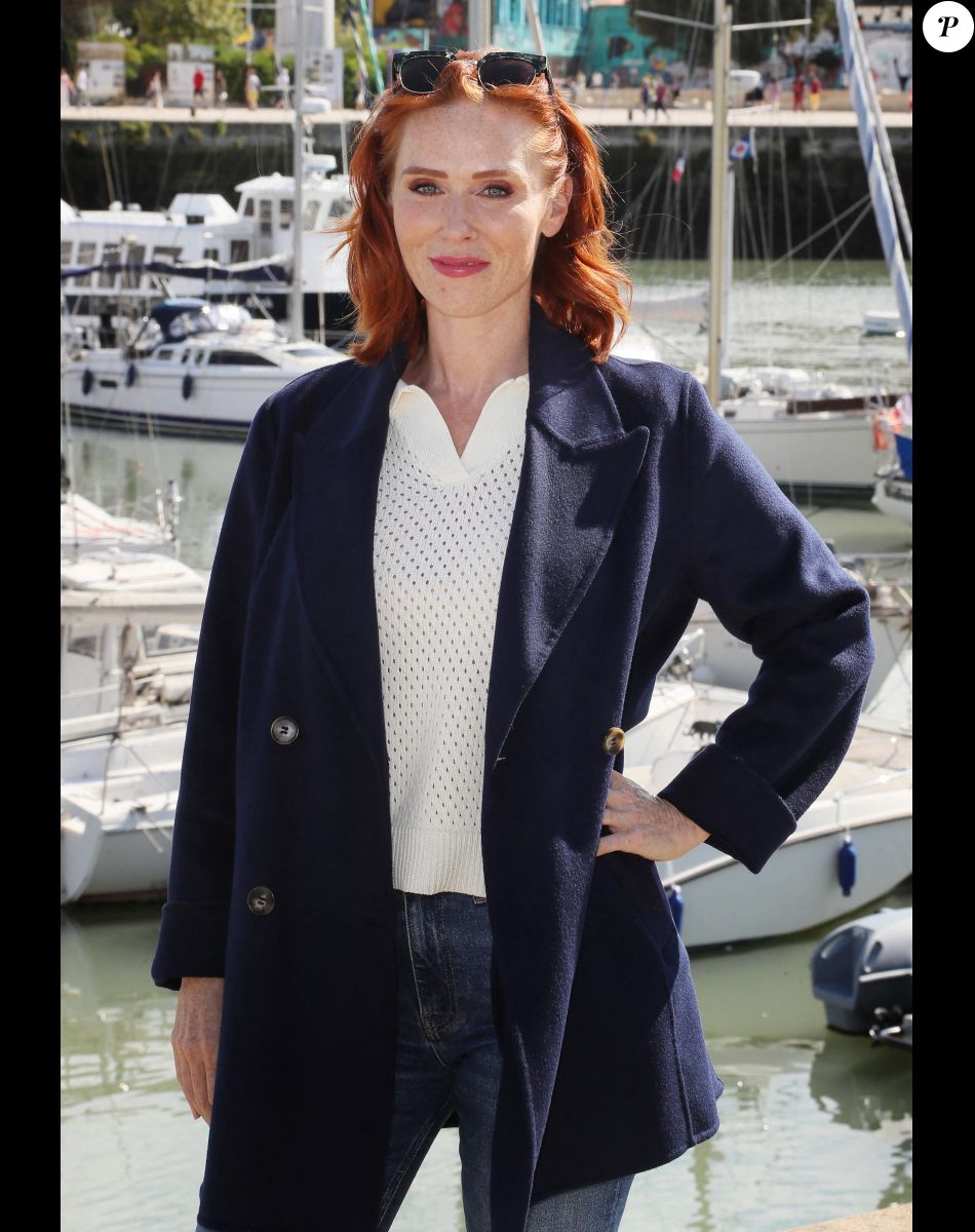 Audrey Fleurot lors du photocall du téléfilm "Esprit d'hiver" lors de la 24ème édition du Festival de la Fiction TV de La Rochelle, France, le 15 septembre 2022. © Patrick Bernard/Bestimage