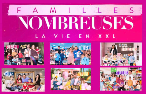 L'affiche officielle de "Familles nombreuses, la vie en XXL" sur TF1.