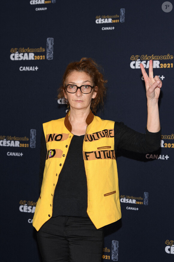 Corinne Masiero lors du photocall lors de la 46ème cérémonie des César à l'Olympia à Paris le 12 mars 2021 © Pascal le Segretain / Pool / Bestimage 