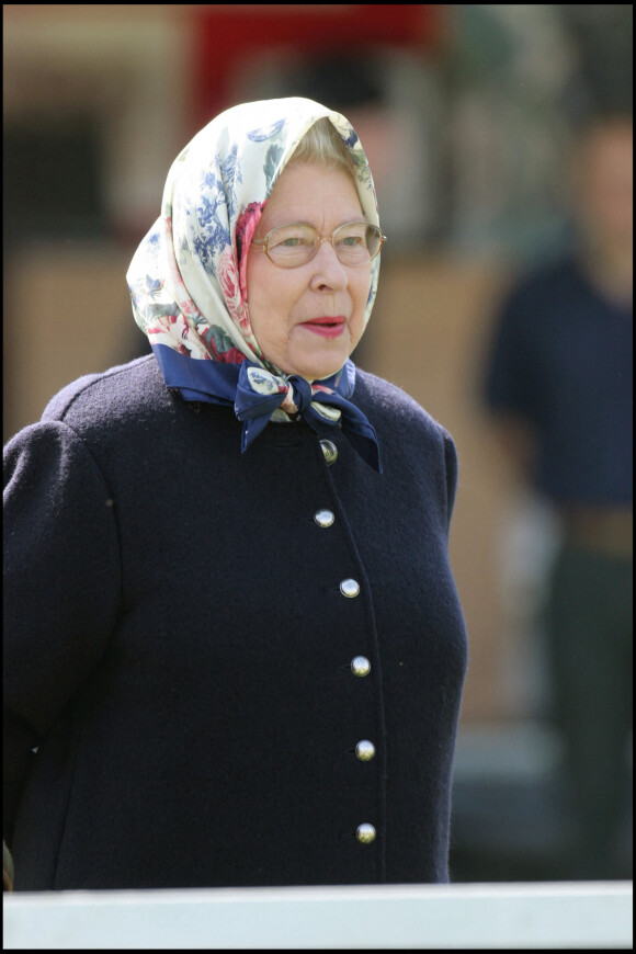 La reine Elizabeth II au "Royal Windsor Horse Show" en 2005.