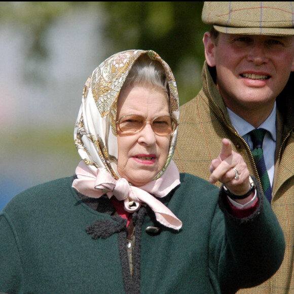 La reine Elizabeth II au "Royal Windsor Horse Show" en 2005.