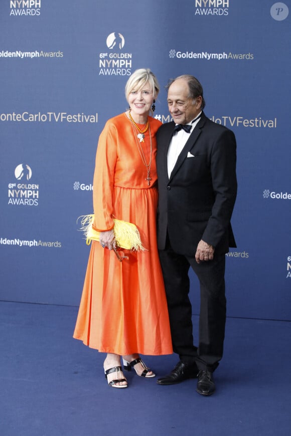 Chantal Ladesou et son mari Michel Ansault - Cérémonie de clôture du 61ème Festival de Télévision de Monte Carlo le 21 juin 2022. © Denis Guignebourg/Bestimage