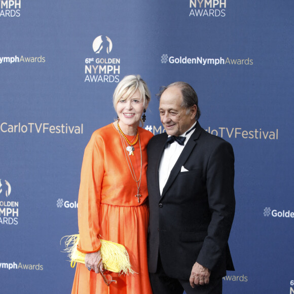 Chantal Ladesou et son mari Michel Ansault - Cérémonie de clôture du 61ème Festival de Télévision de Monte Carlo le 21 juin 2022. © Denis Guignebourg/Bestimage