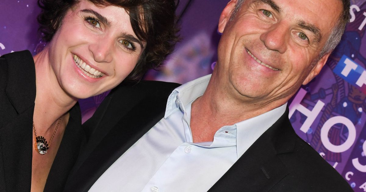 Bruno Gaccio et sa compagne AnneLaure Gruet à la générale de la comédie musicale Ghost au
