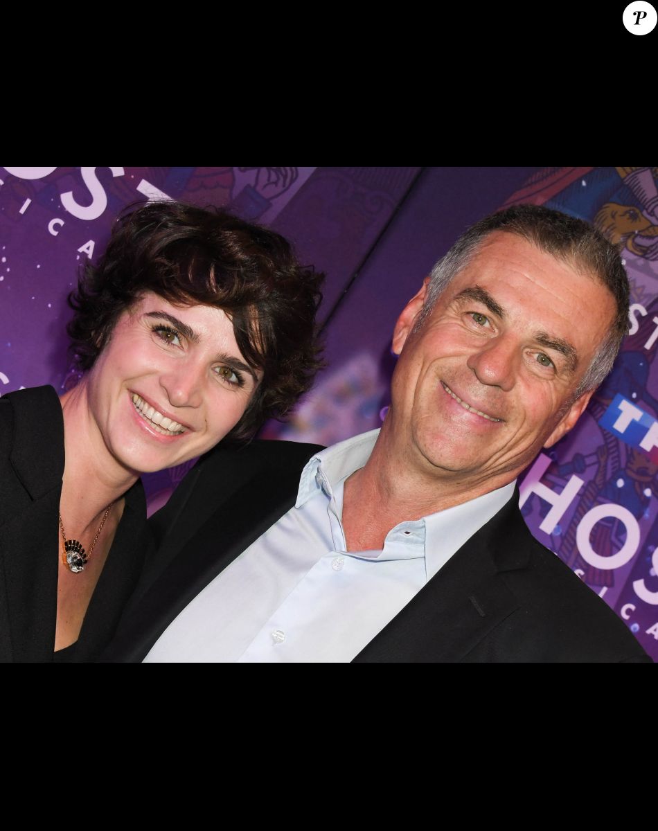 Bruno Gaccio et sa compagne Anne-Laure Gruet à la générale de la comédie musicale "Ghost" au théâtre Mogador à Paris, le 26 septembre 2019. © Guirec Coadic/Bestimage