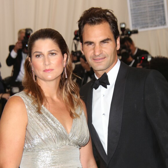 Roger Federer et sa femme Mirka Federer - Les célébrités à la soirée MET 2017 Costume Institute Gala sur le thème de "Rei Kawakubo/Comme des Garçons: Art Of The In-Between" à New York au Club Standard, le 1er mai 2017 © Sonia Moskowitz/Globe Photos via Zuma/Bestimage01/05/2017 - New York