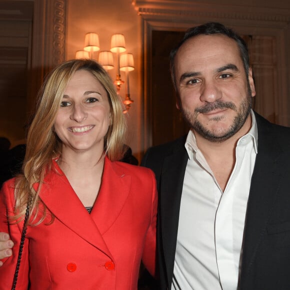 François-Xavier Demaison et sa compagne Anaïs Tihay - Soirée de Gala de bienfaisance de La Fondation pour la Recherche en Physiologie à l'hôtel George V à Paris le 19 mars 2018. © Coadic Guirec/Bestimage