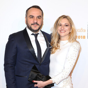 François-Xavier Demaison et sa compagne Anaïs Tihay - Photocall lors de la cérémonie des Cesar à la salle Pleyel à Paris. © Dominique Jacovides - Olivier Borde / Bestimage 