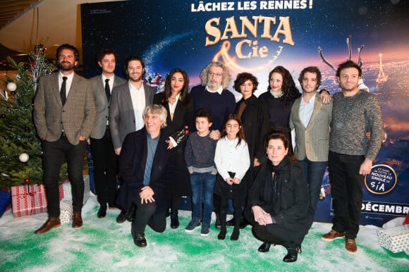 David Marsais, Pio Marmaï, Golshifteh Farahani, Alain Chabat, Audrey Tautou, Louise Chabat, Bruno Sanches, Johann Dionnet, Alain Goldman, Simon Aouizerate, Tara Lugassy - Avant-première du film "Santa & Cie" au cinéma Pathé Beaugrenelle à Paris le 3 décembre 2017. © Coadic Guirec/Bestimage