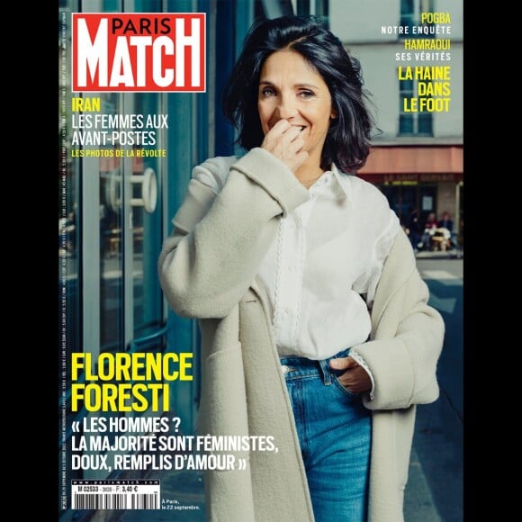 Florence Foresti en couverture de "Paris Match, numéro du 29 septembre 2022.
