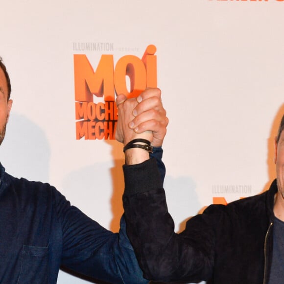 Arié Elmaleh (Voix de Dru) et son frère Gad Elmaleh (Voix de Gru) - Avant-première du film d'animation "Moi Moche et Méchant 3" au cinéma Gaumont Champs-Elysées Marignan à Paris, France, le 27 juin 2017. © Coadic Guirec/Bestimage 