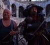 La Boule (Yves Marchesseau) et Jabo le pirate, dans Fort Boyard en 1996 sur l'Ile d'Oléron