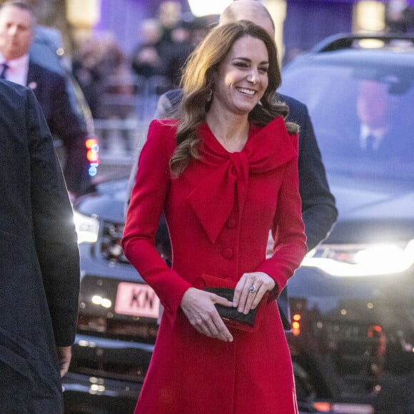 Catherine (Kate) Middleton, duchesse de Cambridge, au service de chant communautaire Together At Christmas à l'abbaye de Westminster, à Londrtes, Royaume Uni.