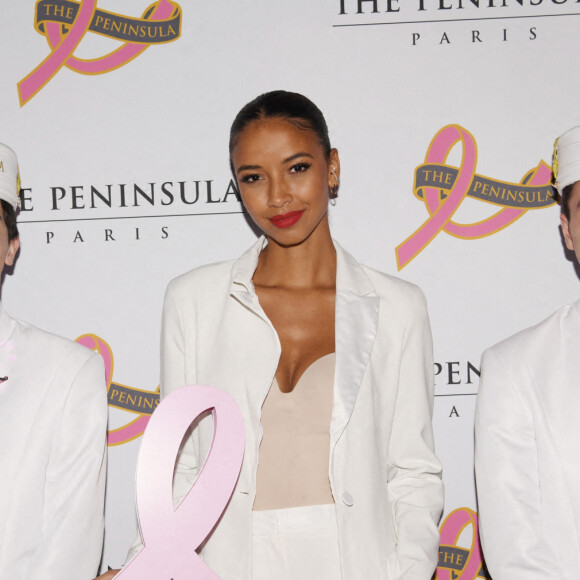 Exclusif - Flora Coquerel - Soirée de gala au profit de l'association "Europa Donna France", organisée par Hotel Peninsula. Paris, le 29 septembre 2022. © Christophe Clovis-Rachid Bellak / Bestimage