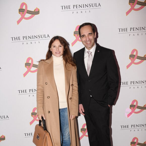 Exclusif - Virginie Ledoyen, Vincent Pimont - Soirée de gala au profit de l'association "Europa Donna France", organisée par Hotel Peninsula. Paris, le 29 septembre 2022. © Christophe Clovis-Rachid Bellak / Bestimage