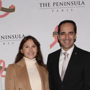 Exclusif - Virginie Ledoyen, Vincent Pimont - Soirée de gala au profit de l'association "Europa Donna France", organisée par Hotel Peninsula. Paris, le 29 septembre 2022. © Christophe Clovis-Rachid Bellak / Bestimage