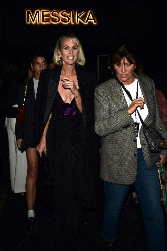 Exclusif - Laeticia Hallyday, Anne Marcassus - Arrivées au défilé de mode Messika haute joaillerie 2022 collection " Beyond The Light " lors de la fashion week prêt-à-porter femme printemps-été 2023. Le 29 septembre 2022 