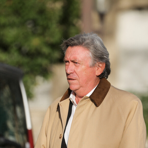 Jacques Legros - Arrivées aux obsèques de Etienne Mougeotte en l'église Saint-François-Xavier à Paris. Le 13 octobre 2021 © Jacovides-Clovis / Bestimage