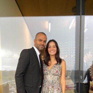 Tony Parker et Alizé Lim au Prix de l'Arc de Triomphe.