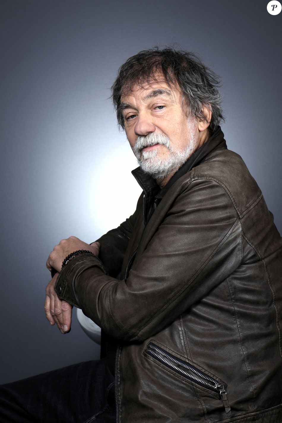 Portrait de Olivier Marchal lors de l'enregistrement de l'émission Chez