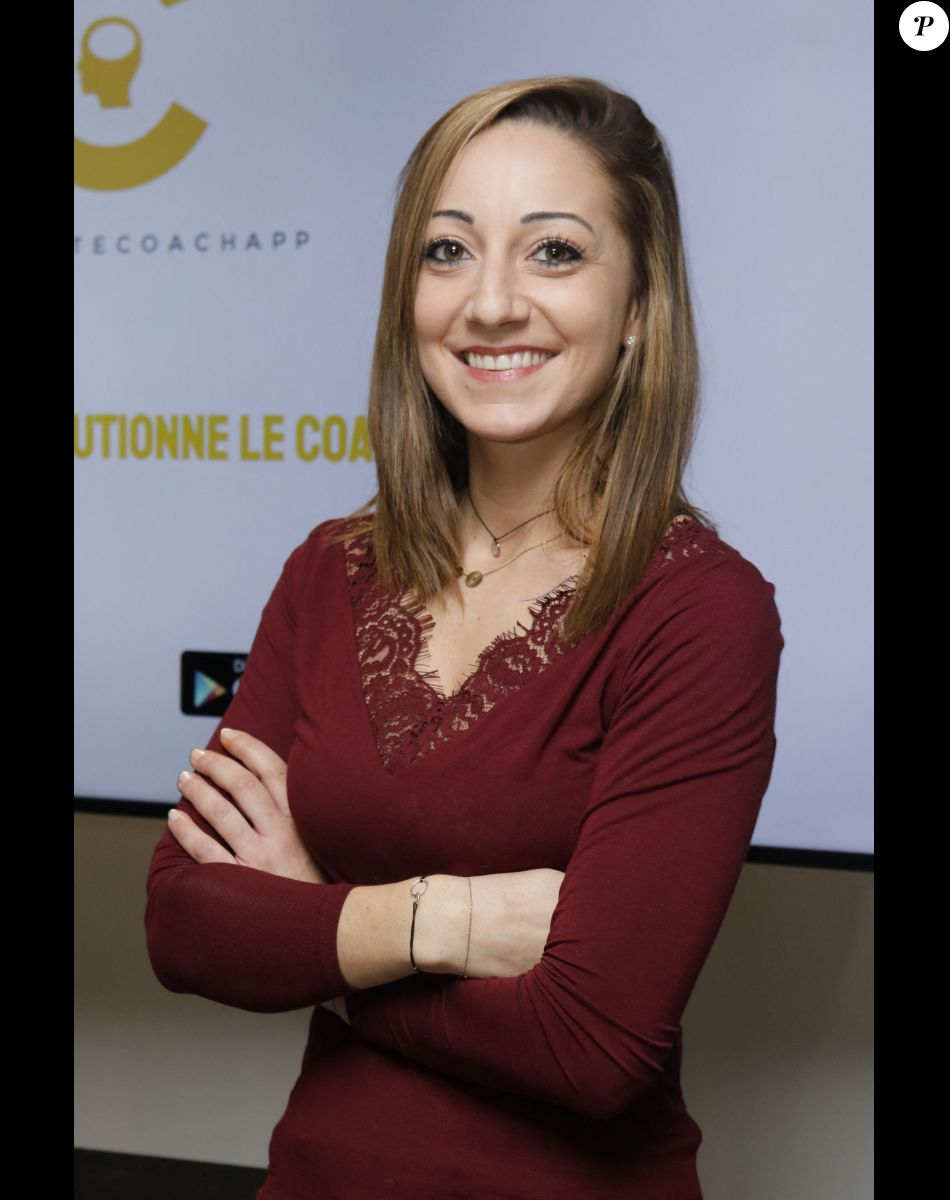 Exclusif - Coline Faulquier - Conférence de presse de lancemement de MyPrivateCoachApp à la Station F à Paris, le 27 novembre 2019. © Christophe Clovis / Bestimage