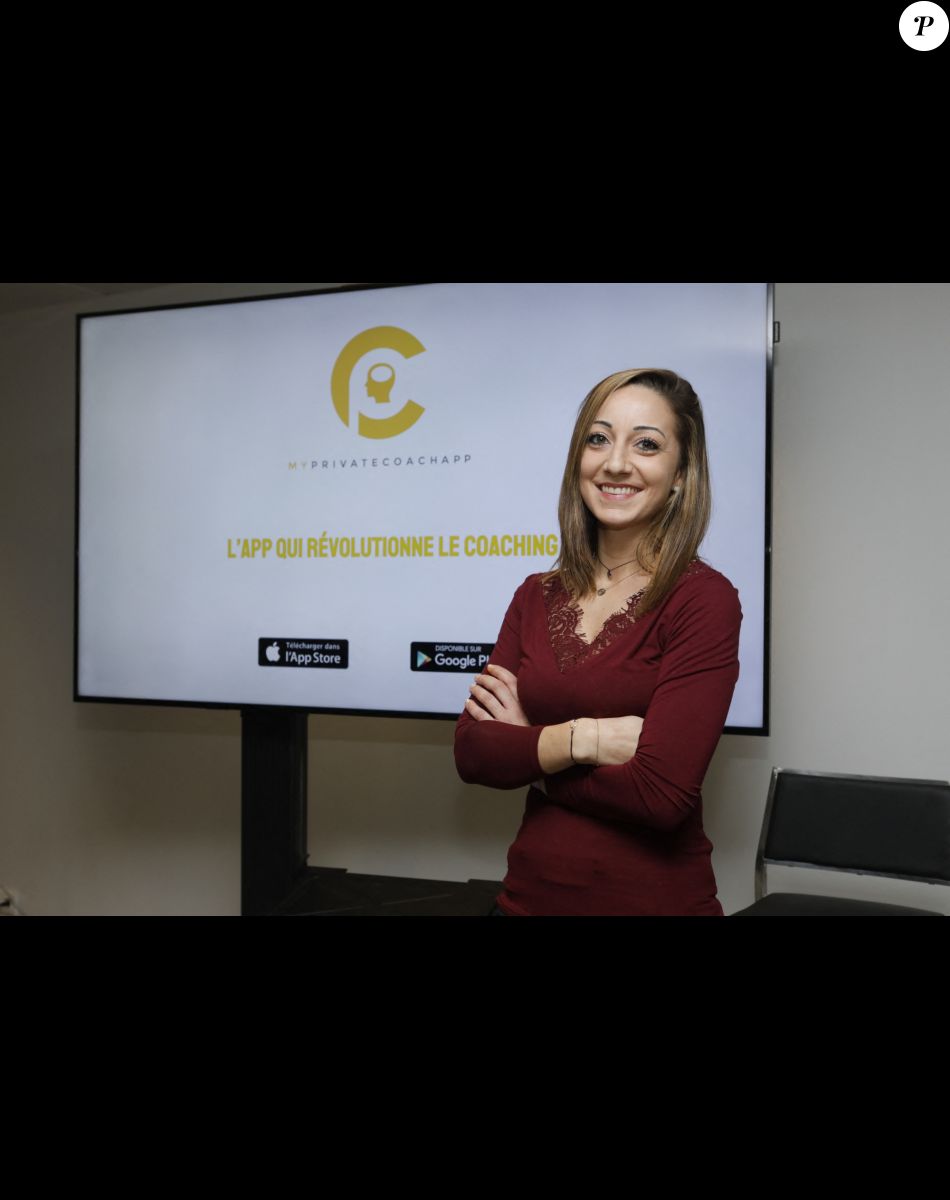 Exclusif - Coline Faulquier - Conférence de presse de lancemement de MyPrivateCoachApp à la Station F à Paris, le 27 novembre 2019. © Christophe Clovis / Bestimage