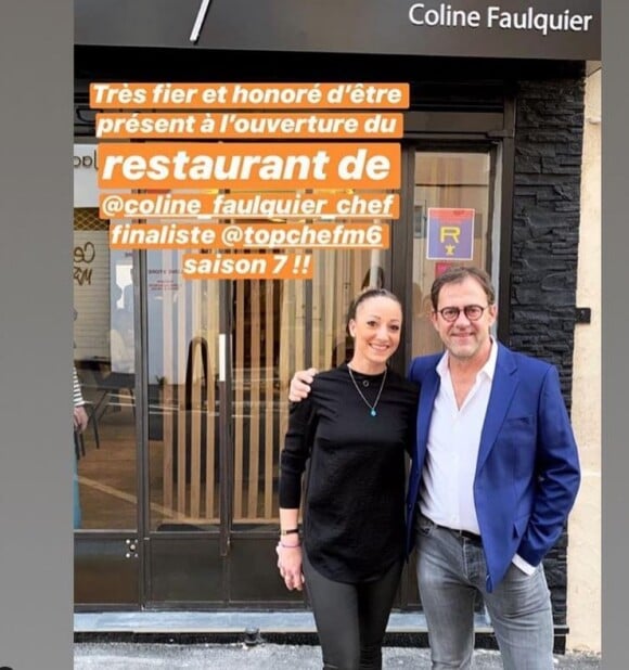 Coline Faulquier de "Top Chef" avec Michel Sarran