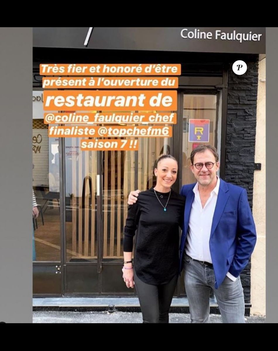 Coline Faulquier de "Top Chef" avec Michel Sarran
