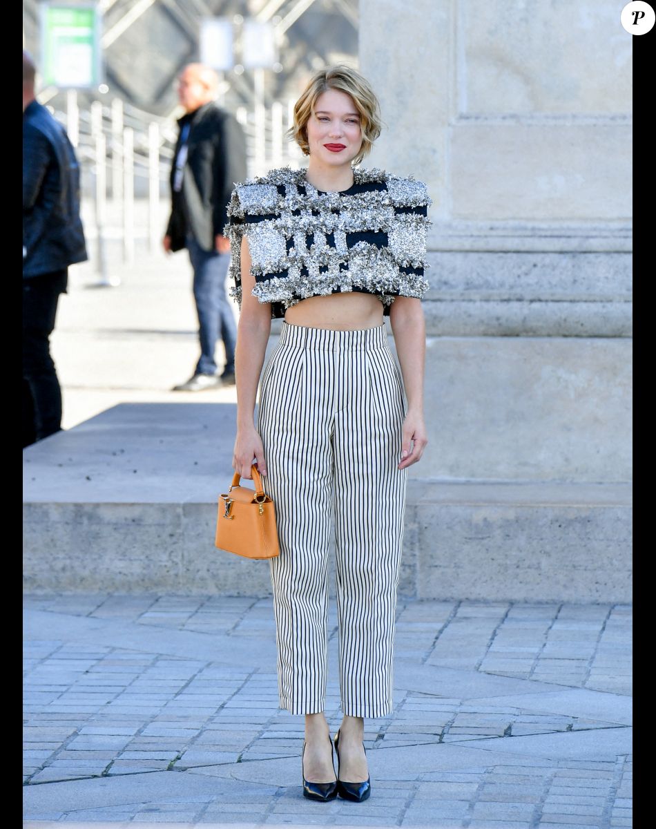 Léa Seydoux - Arrivées au défilé Louis Vuitton Collection Femme Prêt-à-porter Printemps/Eté 2023 lors de la Fashion Week de Paris (PFW), France, le 4 octobre 2022. © Veeren-Clovis/Bestimage