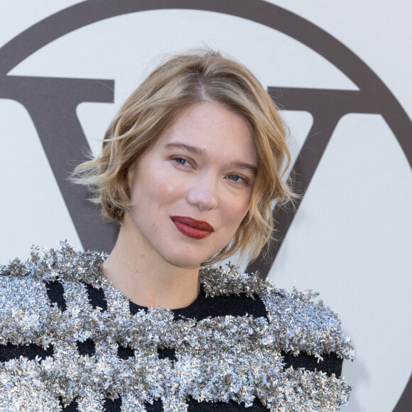 Léa Seydoux - Photocall du défilé Louis Vuitton Collection Femme Prêt-à-porter Printemps/Eté 2023 lors de la Fashion Week de Paris (PFW), France, le 4 octobre 2022. © Olivier Borde/Bertrand Rindoff Petroff/Bestimage 