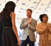 Le prince Harry, duc de Sussex, Doria Ragland, la mère de Meghan Markle - Meghan Markle reçoit les femmes qui apparaissent dans le livre de recettes ""Together, our community cookbook"" au palais Kensington à Londres le 20 septembre 2018. 