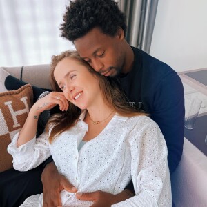 Gaël Monfils et sa femme Elina devraient avoir leur première petite fille en octobre. @ Instagram / Gael Monfils