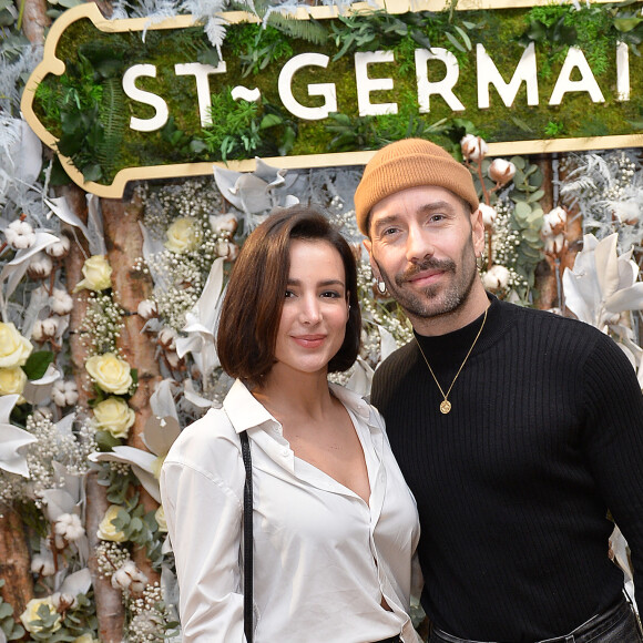 Exclusif - Jade Leboeuf (la fille de l'ex-footballeur F. Leboeuf) et son mari Stéphane Rodrigues - Présentation de la liqueur St-Germain à Paris le 23 janvier 2020. © Veeren/Bestimage