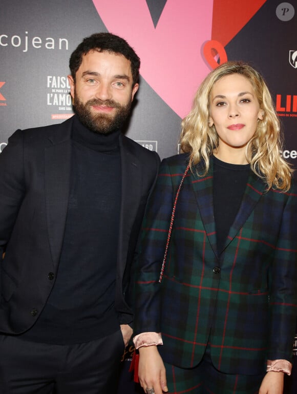 Guillaume Gouix et sa compagne Alysson Paradis lors du gala de charité le grand bal "ParAmour' à l'hôtel de ville de Paris, France, le 14 février 2019. © Denis Guignebourg/Bestimage 