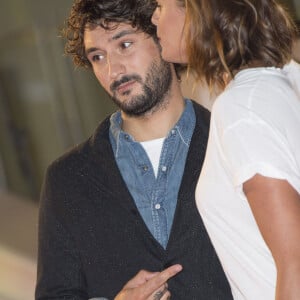 Laure Manaudou et son compagnon Jérémy Frérot - Arrivées à la 17ème cérémonie des NRJ Music Awards 2015 au Palais des Festivals à Cannes, le 7 novembre 2015.