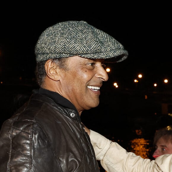 Joalukas Noah avec son père Yannick Noah lors de la soirée d'anniversaire de Joalukas Noah, fils de Yannick Noah et Isabelle Camus, pour ses 18 ans à Paris le 10 juin 2022. © Cyril Moreau / Bestimage 