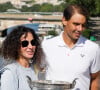 Rafael Nadal et sa femme Xisca Perello à Paris, France, le 06 juin 2022. © Christophe Clovis / Bestimage. 