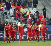 Equipe d'Espagne - Match comptant pour la qualification de la prochaine Coupe du Monde de football au Bresil entre la France et l' Espagne (0-1) au stade de France a Saint-Denis.