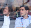 Carles Puyol et Iker Casillas - Célébrités dans les tribunes lors du match de coupe du monde opposant la France au Danemark au stade Loujniki à Moscou. © Cyril Moreau/Bestimage