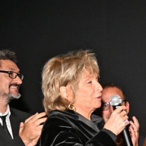 Danièle Thompson et François Cluzet durant la soirée de clôture et remise des prix de la 4eme édition du Nice Festival CinéRoman au cinéma Pathé Gare du Sud à Nice, le 9 octobre 2022.