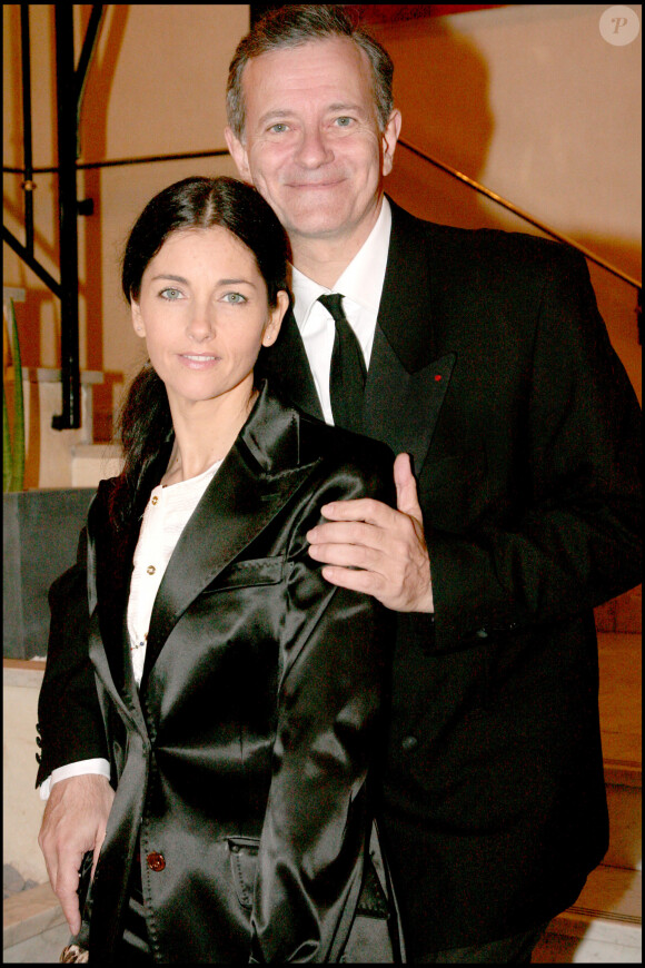 Francis Huster et Cristiana Reali - Dîner de stars en faveur du centre Pierre Huth de l'institut Alfred Fournier au pavillon Gabriel le 29 octobre 2007