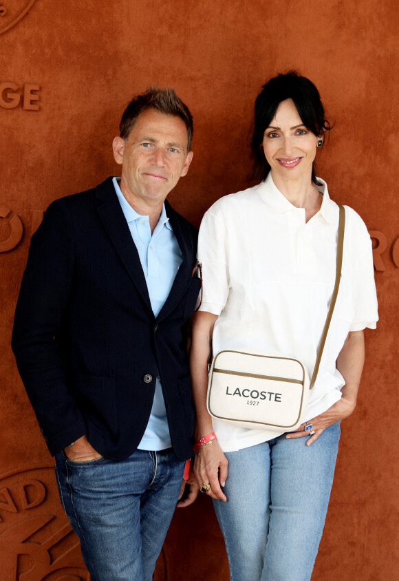 Géraldine Maillet et son compagnon Daniel Riolo au village (jour 9) lors des Internationaux de France de Tennis de Roland Garros 2022 à Paris, France, le 30 mai 2022. © Dominique Jacovides/Bestimage