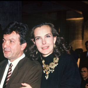 Carole Bouquet et son mari Jacques Leibowitch en 1992. 