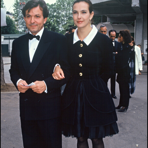 Carole Bouquet et son mari Jacques Leibowitch en 1991.