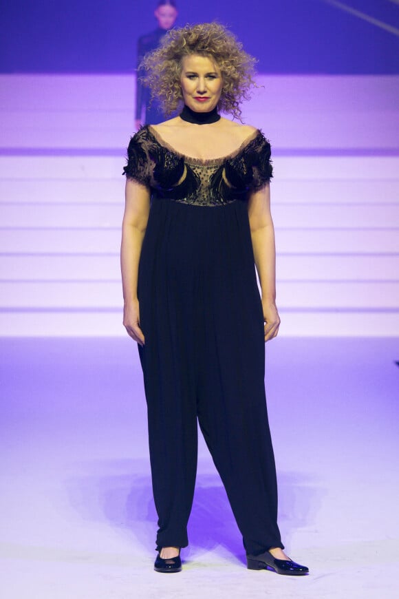 Christine Bergstrom lors du dernier défilé de mode Haute-Couture printemps-été 2020 "Jean-Paul Gaultier" au théâtre du Châtelet à Paris, France, le 22 janvier 2020.