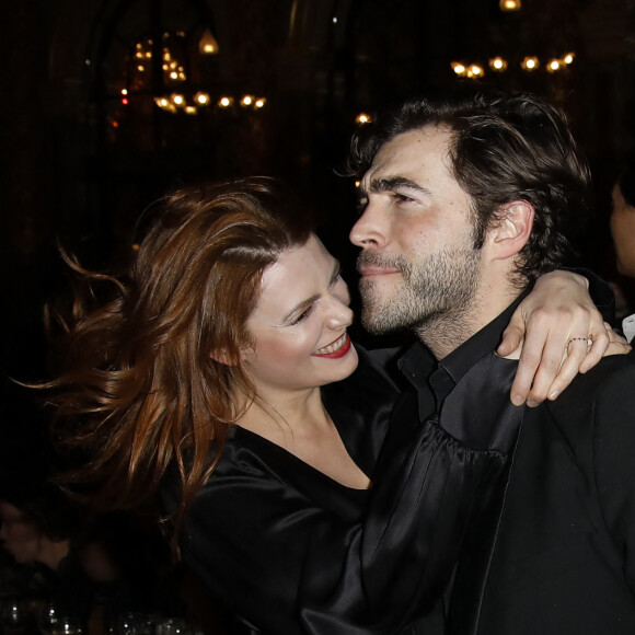 Elodie Frégé et son compagnon Gian Marco Tavani - Lancement du magazine 7000 Art Company à l'hôtel intercontinental à Paris le 7 mars 2019. © Marc Ausset-Lacroix/Bestimage