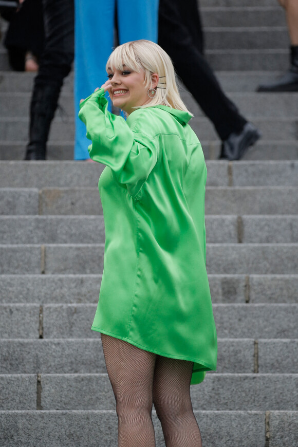 Louane Emera - Arrivées au défilé de mode Hommes printemps-été "AMI" au Sacré Coeur à Paris. Le 23 juin 2022. © Veeren-Christophe Clovis / Bestimage