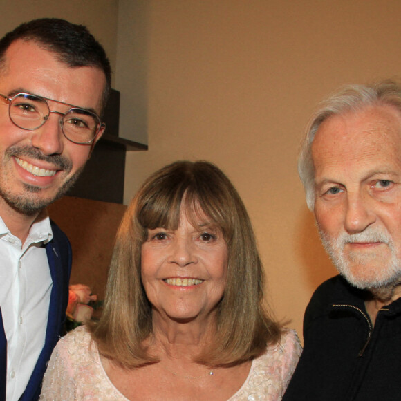 Exclusif - Damien Nougarède, Chantal Goya et son mari Jean-Jacques Debout - Chantal Goya est en concert au Palais des Congrès à Paris le 9 octobre 2022. © Baldini / Jack Tribeca / Bestimage