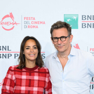 Bérénice Bejo et son mari, le réalisateur Michel Hazanavicius - Photocall de "Coupez" au Rome Film Festival, le 14 octobre 2022.